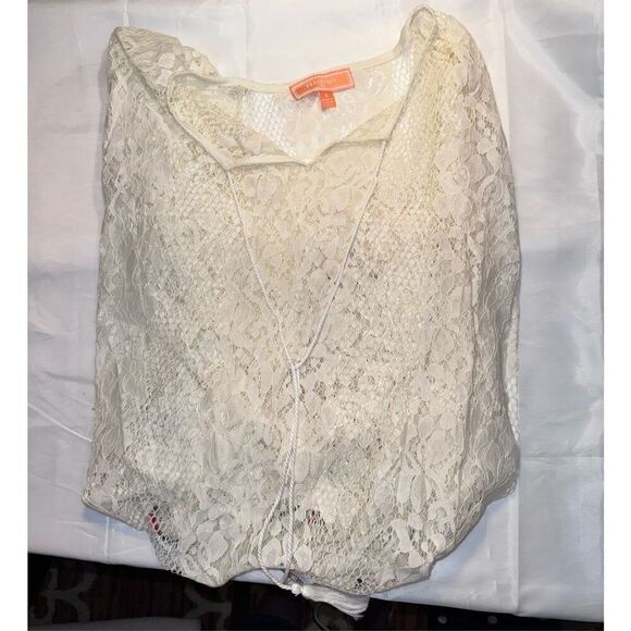 Coverup cape throw poncho swimsuit cover size small fringe native trim - Picture 1 of 9